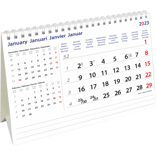 Calendrier de bureau International 2023 - lecalendrier.shop