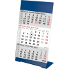 Calendrier de bureau 3 mois 2025 Color bleu