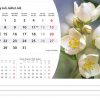 Calendrier de bureau Flowers 2025 – Juillet