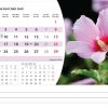 Calendrier de bureau Flowers 2025 – Juin