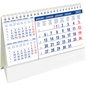 Calendrier de bureau Belgium 2025