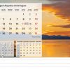 Calendrier de bureau Beautiful Nature 2025 – Août