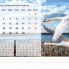 Calendrier de bureau Beautiful Nature 2025 – Février