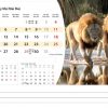 Calendrier de bureau Wildlife 2025 – Mai