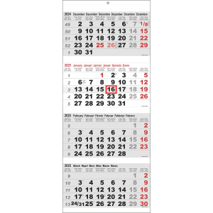 Calendrier 4 mois Maxi 2025