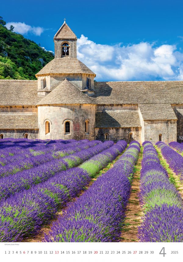 Calendrier Provence 2025 - Avril