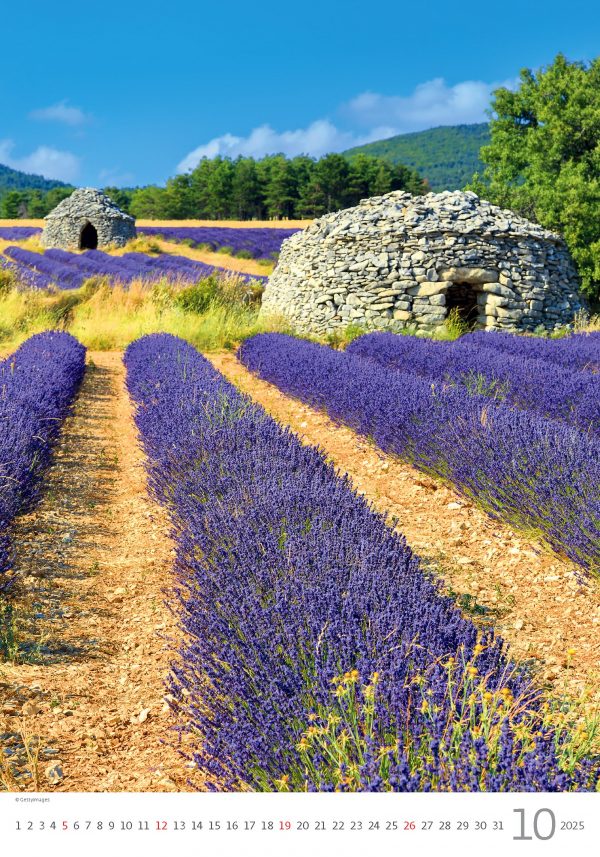 Calendrier Provence 2025 - Octobre