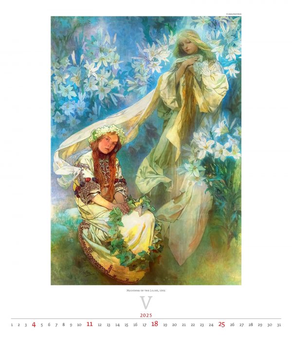 Calendrier Art Alfons Mucha 2025 - Mai