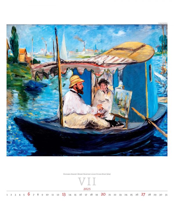 Calendrier Art Impressionism 2025 - Juillet