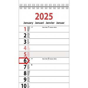 Strookkalender XL 2025 - Détail